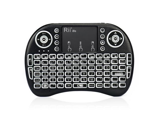keyboard For Rii i8s 24GHz Mini Wireless LED Backlit Keyboard with Touchpad Mouse