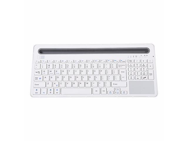 Bluetooth 30 Technology Mini Ultra-slim Wireless Keyboard with Multi-touch Touchpad For Phone Tablet Laptop Smart TV White
