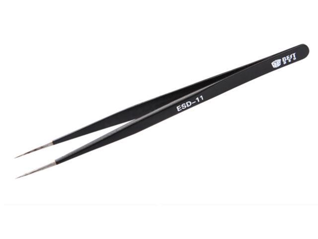 Tweezer Quality Steel Tweezers Advanced ESD Anti-Static Plastic Tweezers Tool Precision Fixture Wear-Resistan BST-11