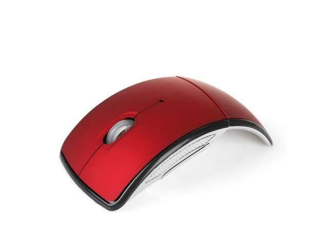 24G Wireless Foldable Folding Optical Mouse Mice USB Receiver For PC Laptop Red