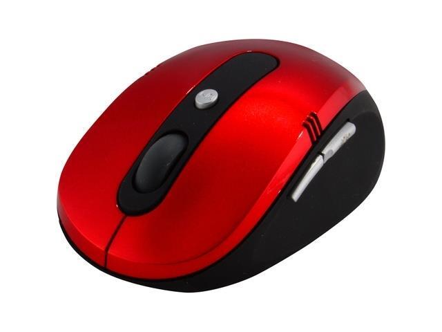 24GHz Wireless Cordless Optical Mouse Mice 5-Key USB For PC Laptop Red 2-pack