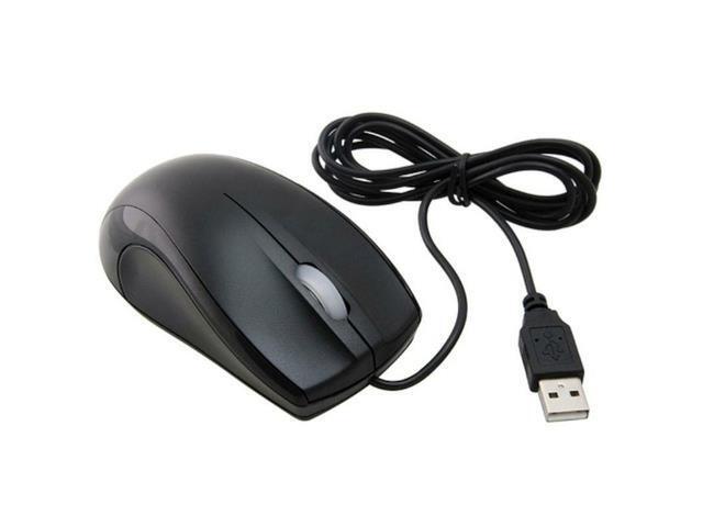 New For PC/Laptop/Desktop USB 3D Optical Ergonomic Scroll Wheel Mouse Mice Black
