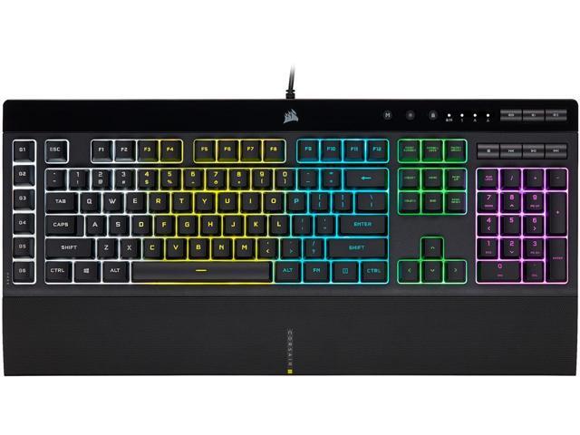 CORSAIR K55 RGB PRO - Dynamic RGB Backlighting - Six Macro Keys with Elgato Stream Deck Software Integration - IP42 Dust and Spill Resistant