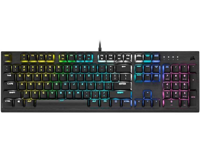 Corsair K60 RGB Pro Low Profile Mechanical Gaming Keyboard - Cherry MX Low Profile Speed Mechanical Keyswitches - Slim and Streamlined Durable