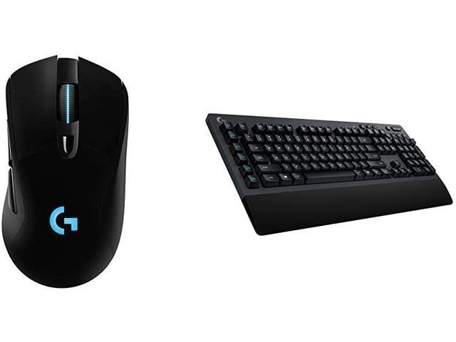 Logitech G703 Lightspeed Wireless Gaming Mouse - Black & G613 Lightspeed Wireless Mechanical Gaming Keyboard Multihost 24 GHz + Blutooth