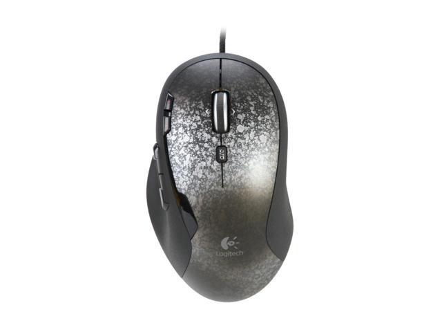 Logitech G500 Black Chrome 10 Buttons Dual-mode Scroll Wheel USB Wired Laser 5700 dpi Gaming Mouse
