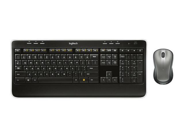 Logitech MK520 24 GHz Wireless Keyboard and Mouse Combo - Black