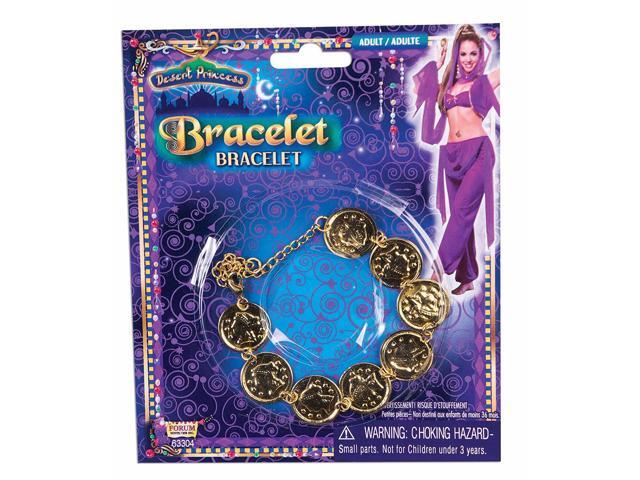 Desert Princess Gold Coin Costume Bracelet Adult