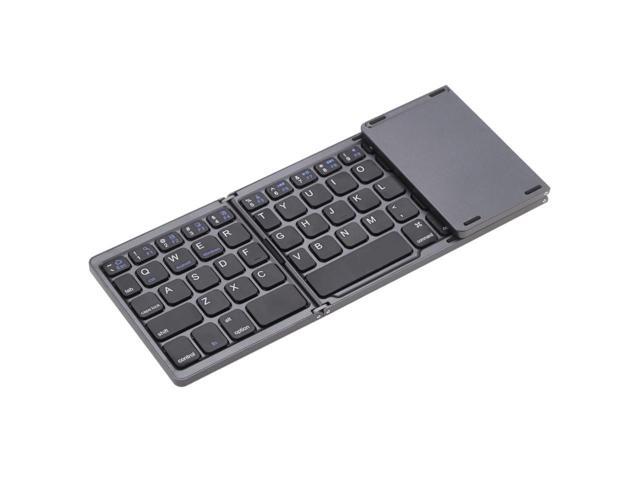 Portable Mini Ultra Slim Thin Foldable Folding Bluetooth Wireless Keyboard with Touchpad for iPhone/iPad Pro/MacBook Tablet PC