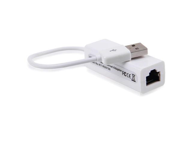 USB 20 Male to RJ45 Ethernet Female LAN Network Adapter For MacBook Air Window8