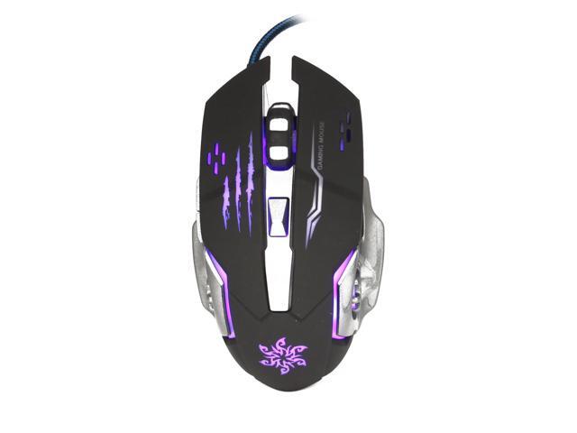 axGear Gaming Mouse USB Optical 3200 Dpi 6 Buttons Wired Mice for Gamer Computer LED