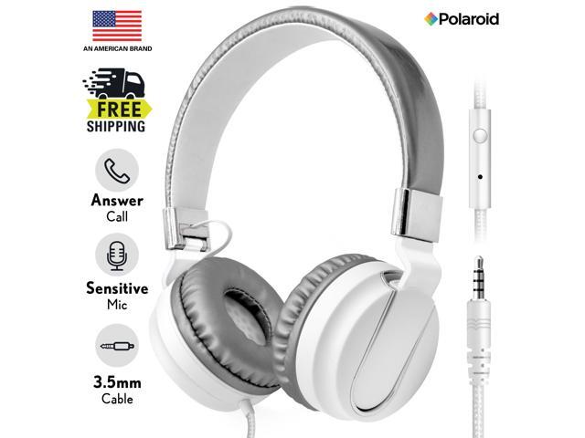 Art & Sound On-Ear Headphones with Built-in Mic Portable Audio Headset with Adjustable Headband Soft Ear Cushioned Pads Foldable Design for
