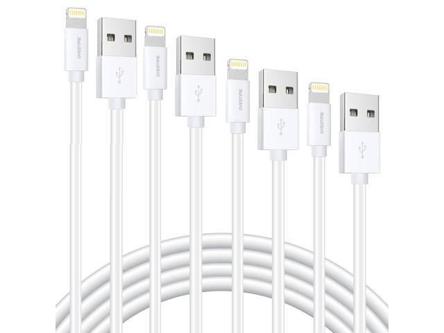 iPhone Charger Cables Overtime Apple MFi Certified Lightning Cable USB Cord for iPhone 11/11 Pro/11 Max/X/XS Max/XR/8 Plus/7/6/SE iPad/iPad Air
