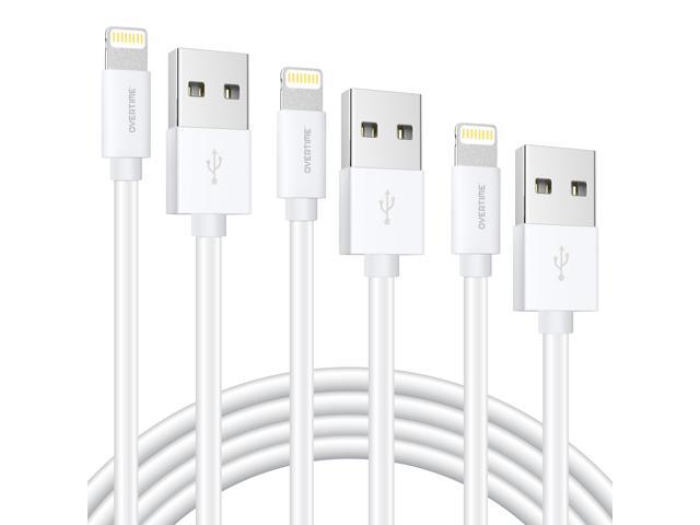 iPhone Charger Cables Overtime Apple MFi Certified Lightning Cable USB Cord for iPhone 11/11 Pro/11 Max/X/XS Max/XR/8 Plus/7/6/SE iPad/iPad Air