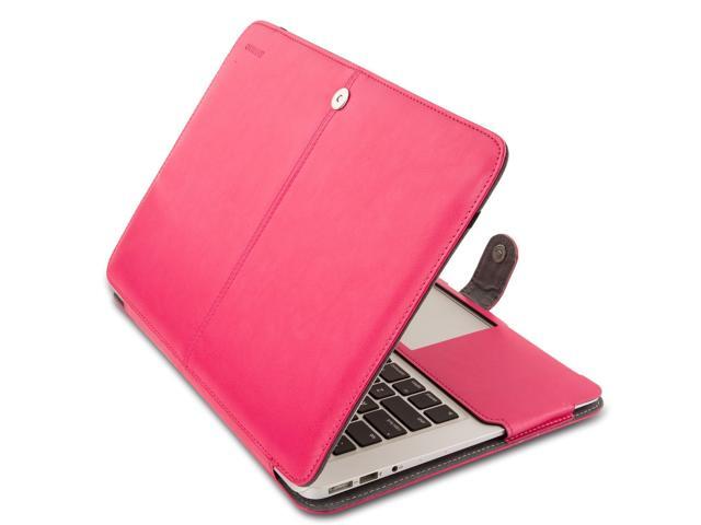 Mosiso MacBook Air 133 Sleeve Case Premium Quality PU Leather Book Cover Clip On Folio Case Cover with Stand Function for 13 inch Macbook Air