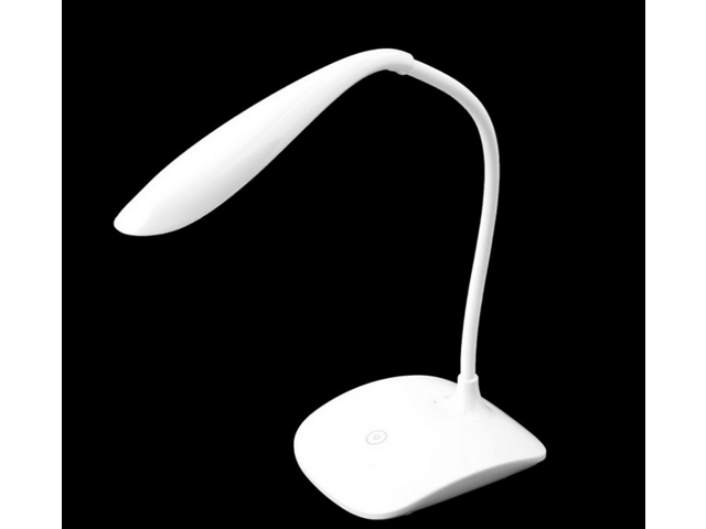 ONEFIRE USB Rechargeable Touch Sensor LED Desk Table Lamp - White