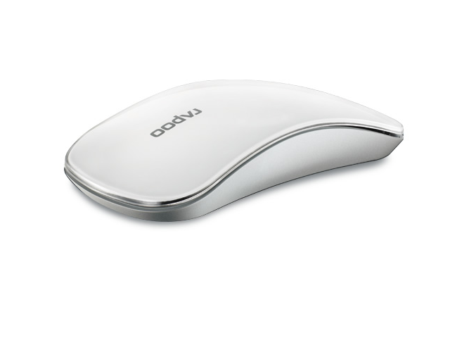 Rapoo T8 5G Ultra-Thin Ergonomic Programmable Smart Multiple Touch Control Wireless Laser Mouse for Laptops Desktops and PC