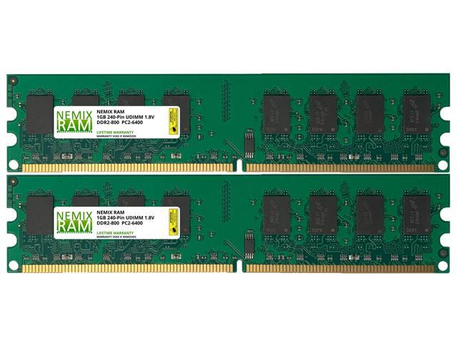 4GB (2X 2GB) DDR2 800 PC2-6400 Desktop Computer Memory PC Ram