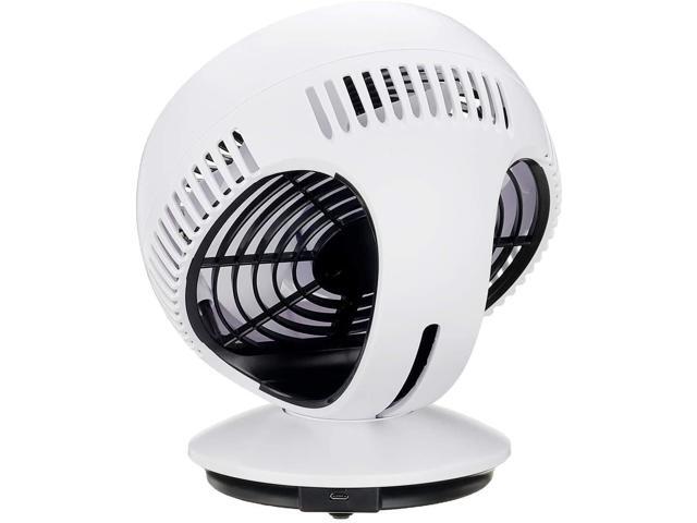 YHMY Small Fan Portable Electric Fans Mini Desk Fans USB Rechargeable 3-Speed 270° Automatic Rotation Fan