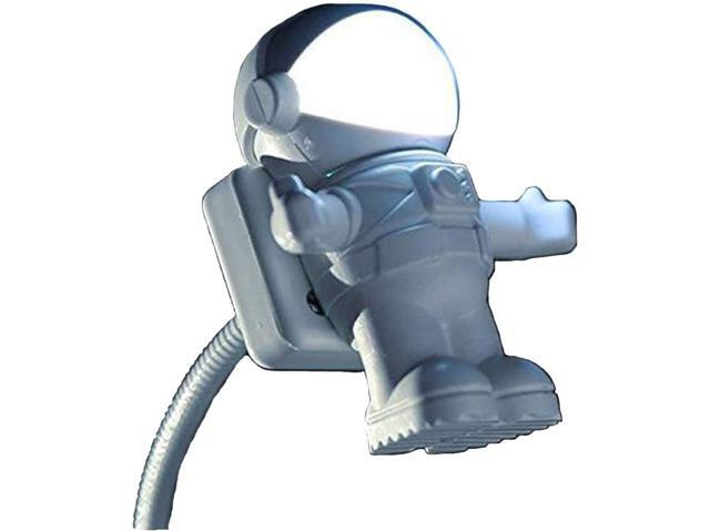 Astronaut Spaceman USB Mini LED Adjustable White Night Light for PC Computer Reading
