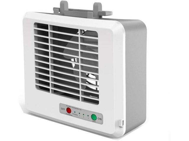 YHMY Small Fan USB Mini Portable Cooler Fan Desktop Space Cooler Personal Space Air Cooling Fan for Summer Office Home Grey