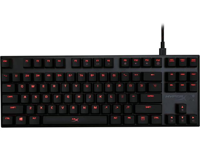 HyperX Alloy FPS RGB - Mechanical Gaming Keyboard Controlled Light & Macro Customization Silver Speed Switches RGB LED Backlit