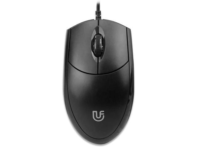 Docooler Wired Business Office Mouse USB Powered Mouse 1000DPI Office Mouse for Home/Office Black