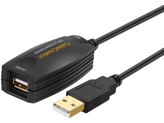 CableCreation Active USB 20 Extension Cord (164 FT Long) USB A Male to A Female Repeater Cable for Oculus Rift Printer Scanner Keyboard Game