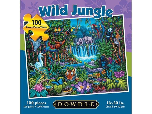 Wild Jungle 100 Piece Puzzle by Dowdle Folk Art