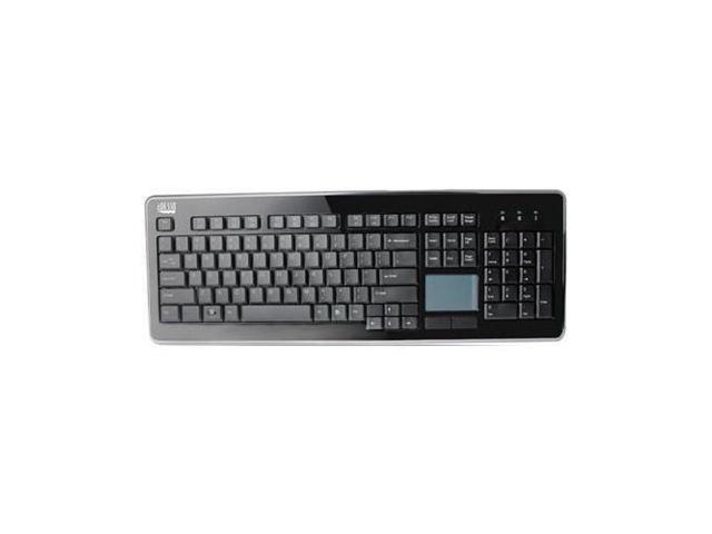 Adesso WKB-4400UB SlimTouch Wireless 24GHz RF Compact Touchpad Keyboard