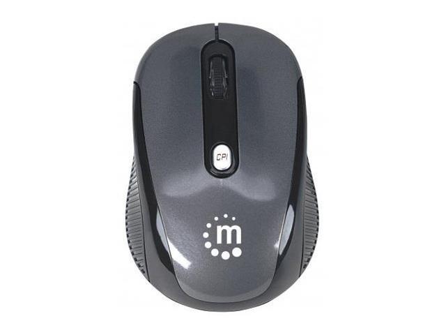 Manhattan 177795 Manhattan performance wireless optical mouse - black/silver