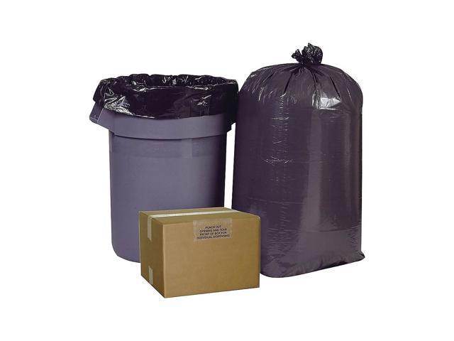 Brighton Trash Bags 55-60 Gallon 38x58 Low Density 095 Mil Black 100 CT 814869