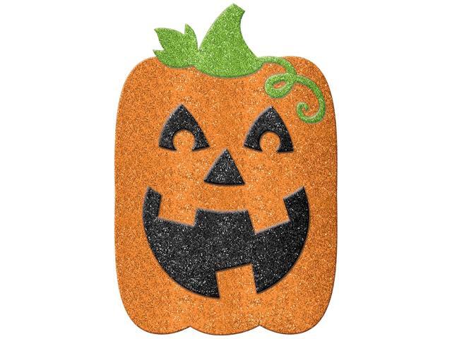 Amscan Jack-o'-Lantern Glitter Yard Sign 22' x 15' Foam 2/Pack (190535)