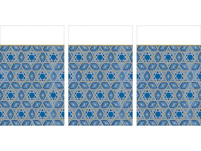 Amscan Hanukkah Festival of Lights Tablecover Blue 3/Pack (572623)