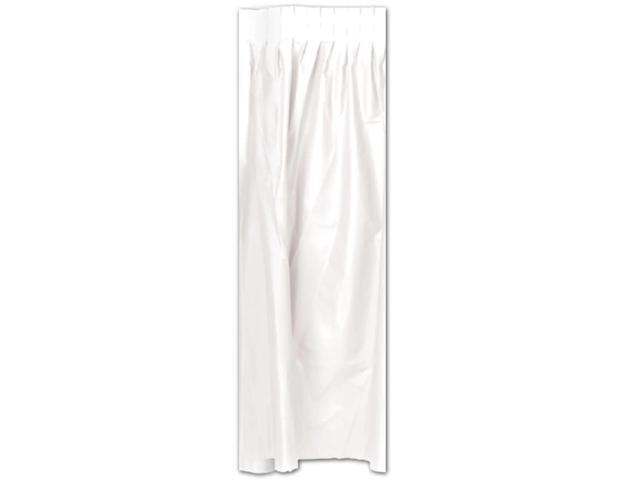 Beistle 29' x 14' Plastic Table Skirting White 2/Pack (50950-W)