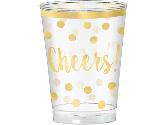 Amscan New Year's Tumbler Gold/Clear 30/Set 2/Pack (350260)