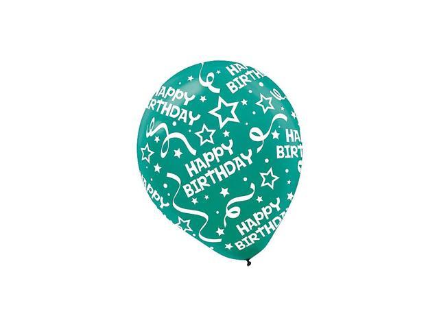 Amscan Birthday Confetti Latex Balloons 12' Bright Assorted Colors 3/Pack 20