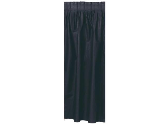 Beistle 29' x 14' Plastic Table Skirting Black 2/Pack (50950-BK)