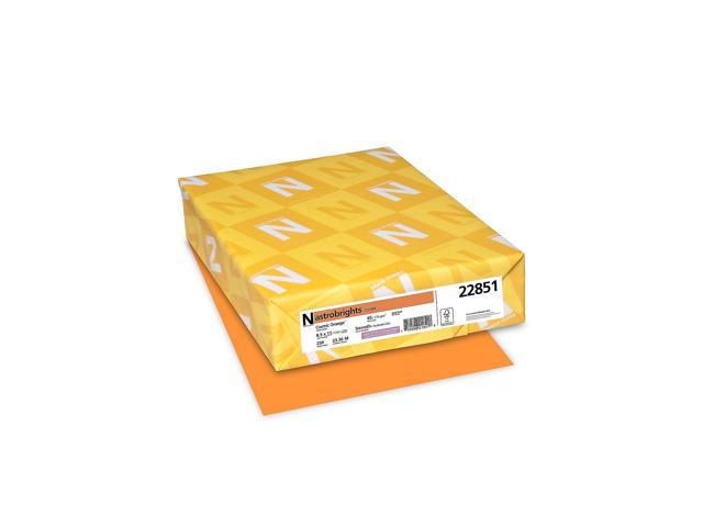 Astrobrights Cardstock Paper 65 lbs 8.5 x 11 Cosmic Orange 495481