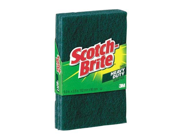 Scotch-Brite Heavy-Duty Scour Pad 38w x 6'L Green 3/Pack 22310
