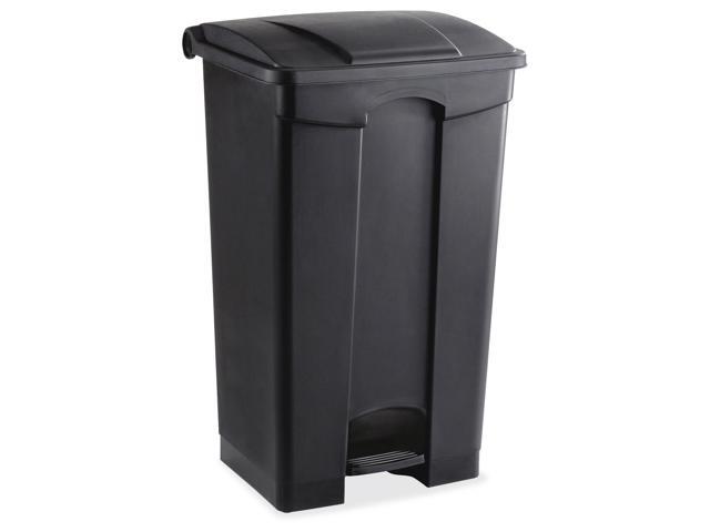 Large Capacity Plastic Step-On Receptacle 23Gal Black