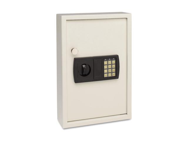 SteelMaster Electronic Key Safe 48-Key Steel Sand 11 3/4 x 4 x 17 3/8 20101