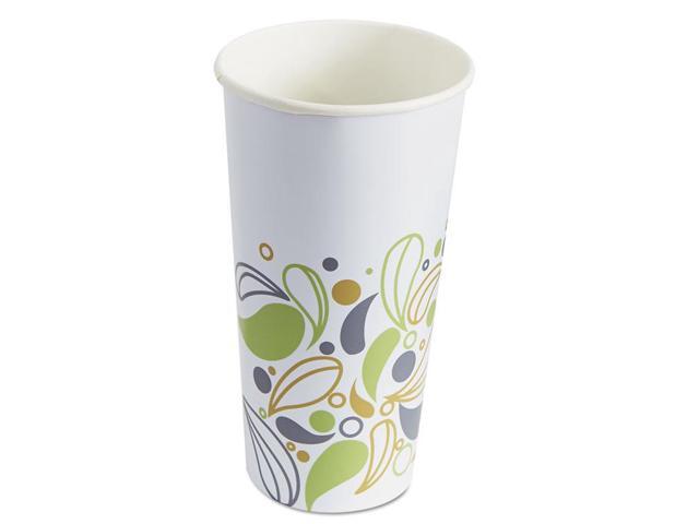 Deerfield Printed Paper Hot Cups 16 oz White/Yellow/Green/Purple BWKDEER16HCUP
