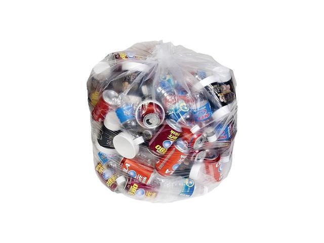 Brighton Trash Bags 40-45 Gallon 40x46 Low Density 1 Mil Clear 100 CT 814857