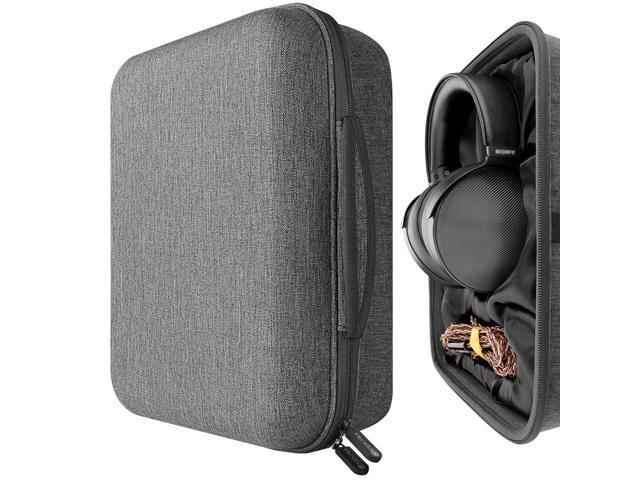 Geekria UltraShell Case for Large Sized Over-Ear Headphones Replacement Protective Hard Shell Travel Carrying Bag with Cable Storage Compatible