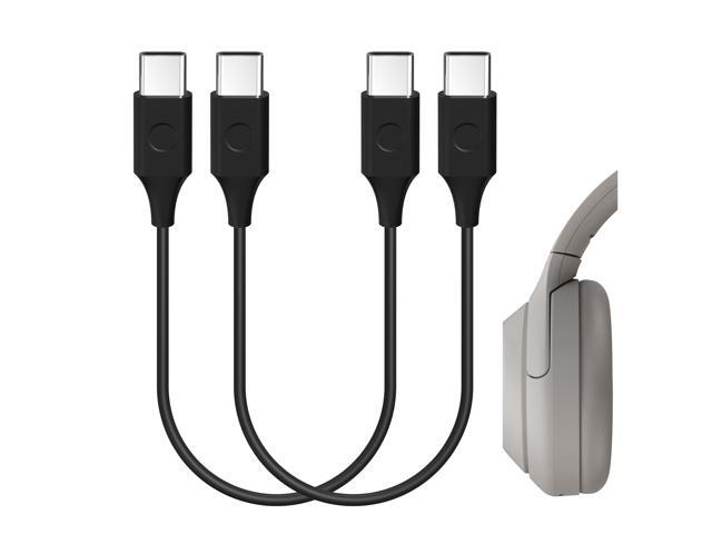 Geekria Type-C Charger Cable for SONY WH-1000XM4 WH-1000XM3 WH-XB900N WH-CH710N WH-H810 WH-CH510 WH-XB700 Headphones / USB-C to USB-C