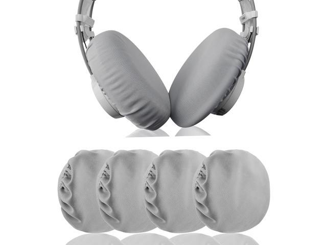 Geekria 2 Pairs Large Flex Fabric Washable Headphone Covers/Earphone Covers/Ear Pads Protector/Stretchable Sanitary Earcup Fits 433'-629'