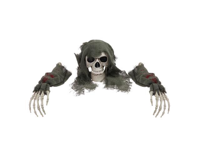 UNOMOR Halloween Skull Yard Decoration Arms Stakes for Indoor and Outdoor Garden Yard Lawn Graveyard Best Halloween Skull and Skeleton Decoration