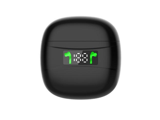 Earphone Wireless Sport Earbuds Headset Wireless Screen Display Earphone Compatible for J3 Pro tws 52 (Black)