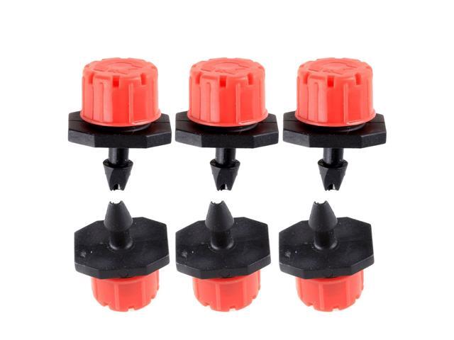 30pcs Micro Irrigation Sprinklers Adjustable Emitters Stake Water Dripper for Garden Lawn Potting